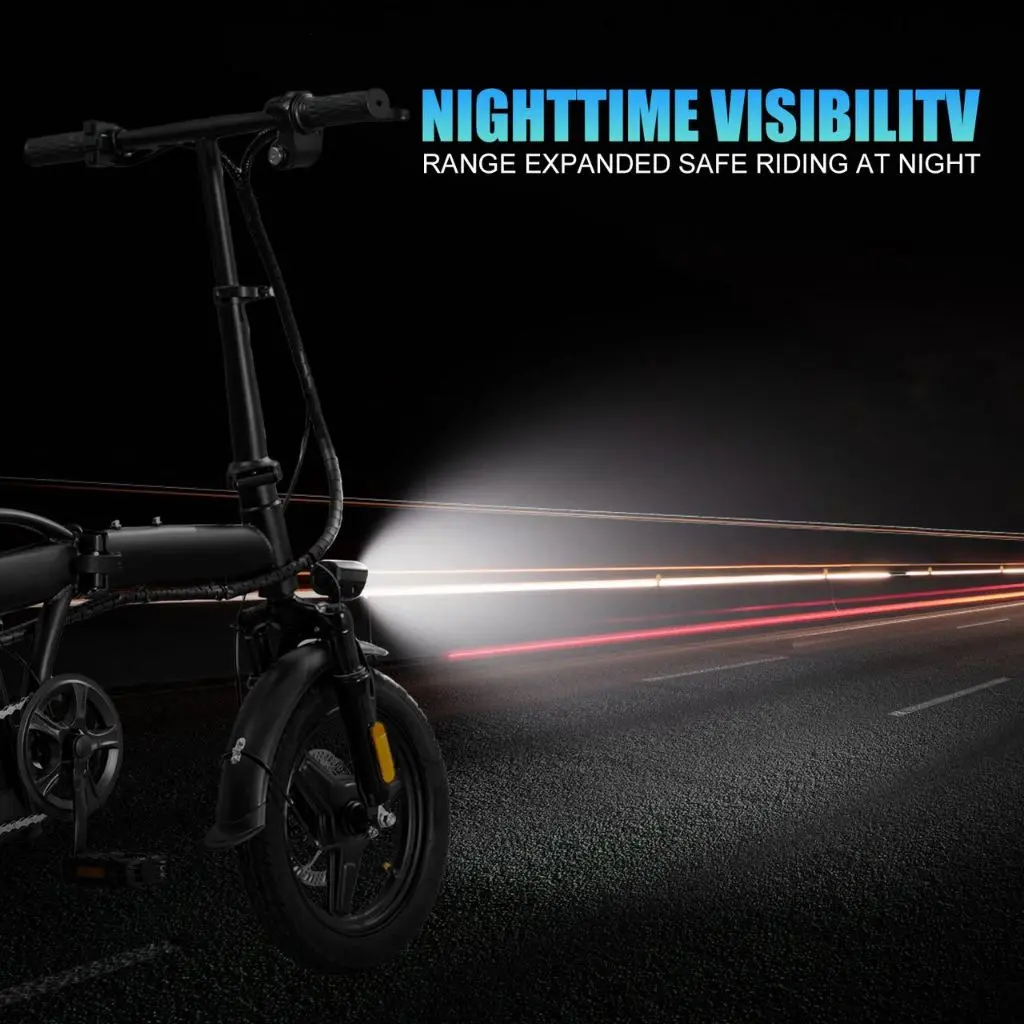 Bicicleta elétrica dobrável para adultos, pedal tripulado, compras ao ar livre, viagem - 3