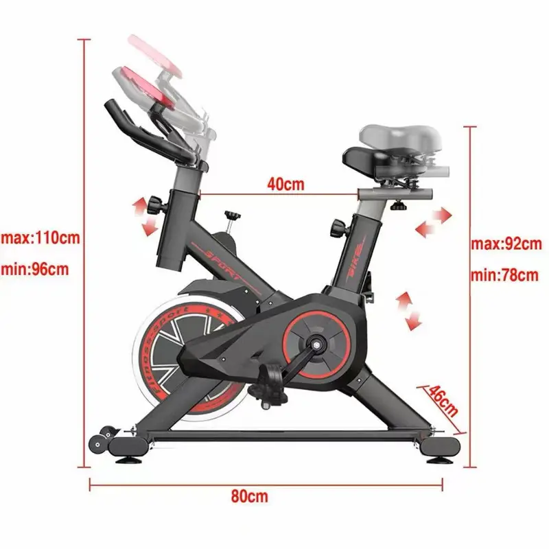 Bicicleta Spinning Ergométrica Para Exercícios Com Monitor Profissional Sport Suporta até 120kg - 3