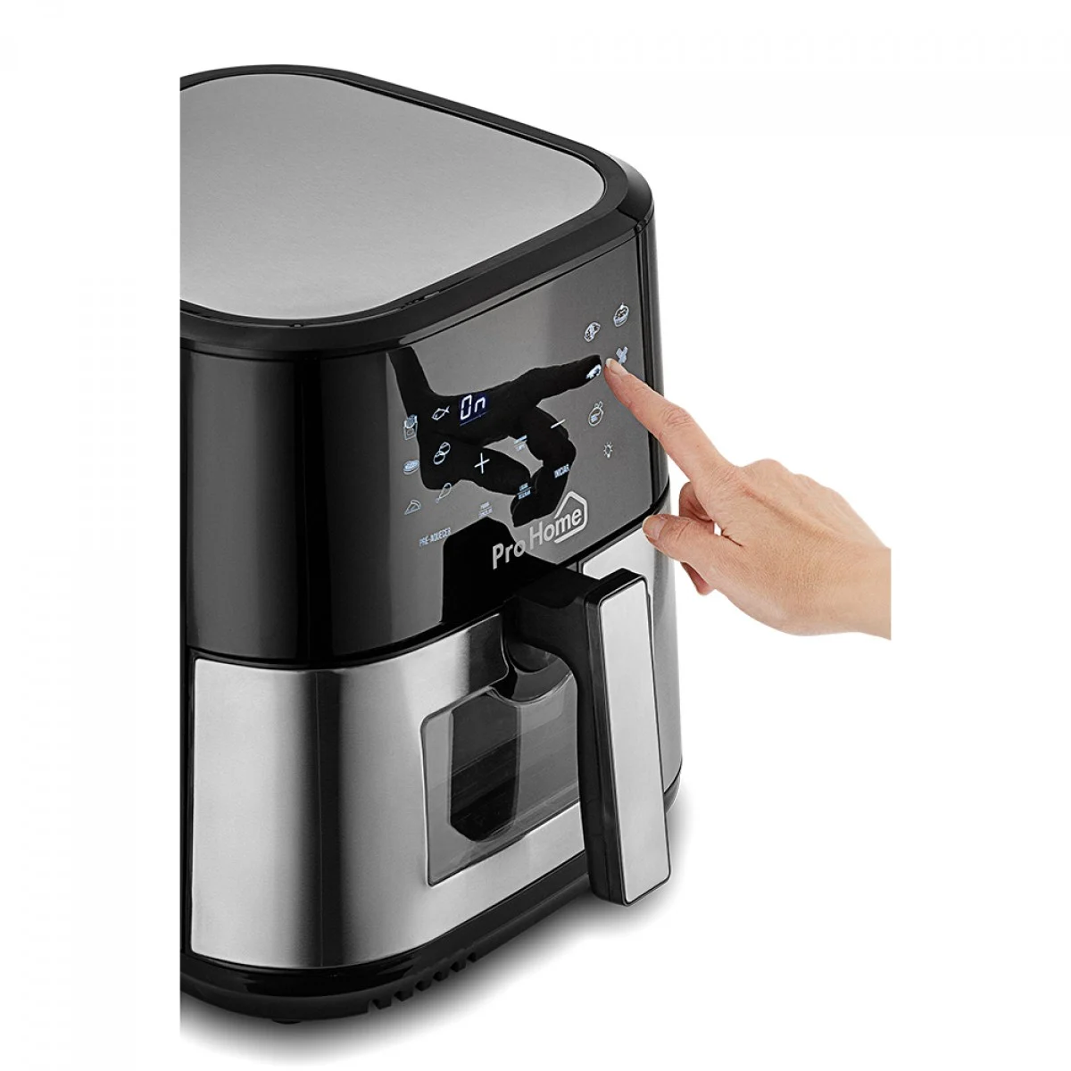 Fritadeira Elétrica Air Fryer Pro Home Style PRO, 100% Digital, Com Visor, 8L, 110V, Preto e Inox, PH-AF-SP1700WS8LS110D - 3